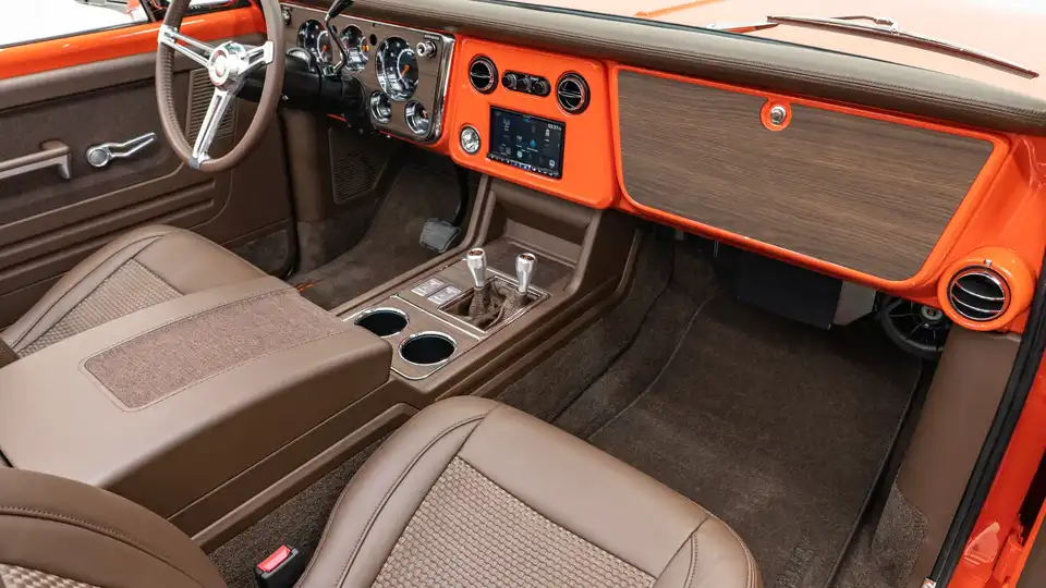 1969 Hugger Orange Chevy K5 Blazer For Sale_18 Passenger Side Interior