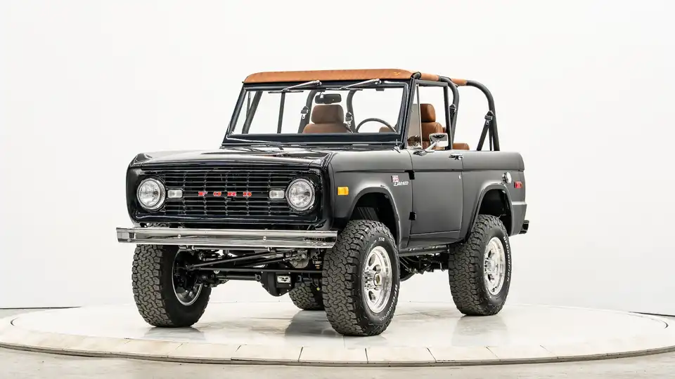 1974 Black Ford Bronco_4 Drivers Side Front 