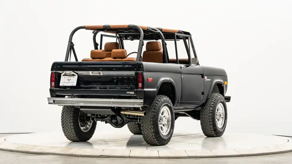 1974 Black Ford Bronco_10 Passenger Side Rear