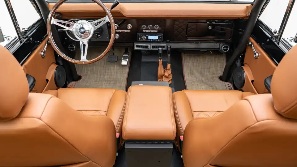 1974 Black Ford Bronco_ 14 15 Driver Side Interior