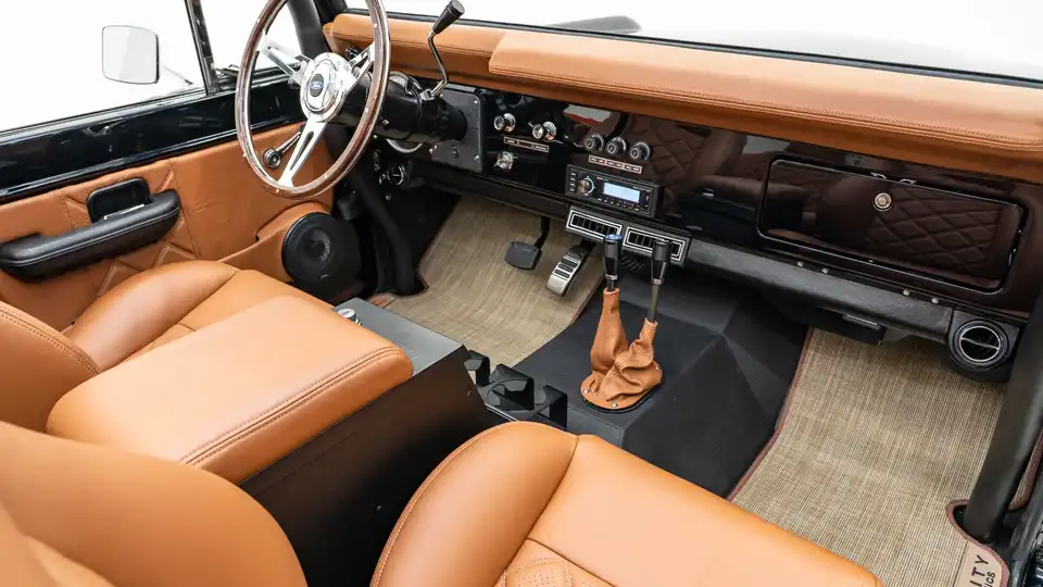 1974 Black Ford Bronco_18 Passenger Side Interior