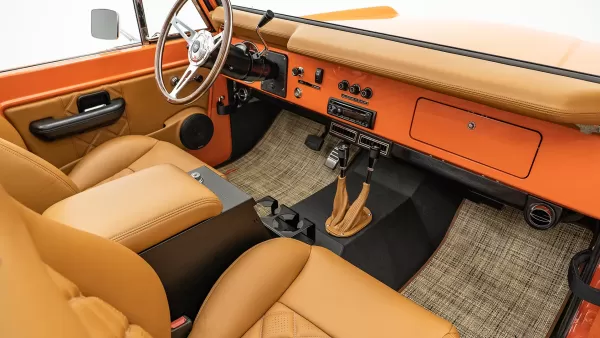 1973_Pearl Orange_Bronco_0021_Passenger Side Double Diamond Interior View 2