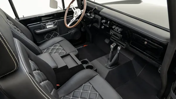 1974 Velocity Black Ford Bronco_18 Passenger Side Interior