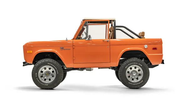 1973 Orange Vintage Ford Bronco_2 Drivers Side 