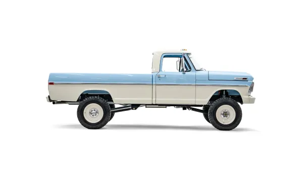 1970 Blue Ford F250 Highboy_8 Passenger Side