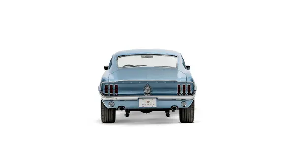 1968 Brittany Blue Ford Mustang_11 Rear Tailgate