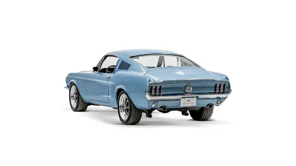 1968 Brittany Blue Ford Mustang_12Driver Side Rear