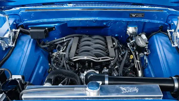 1972 Velocity Blue Ford F250_27 Ford Coyote Engine