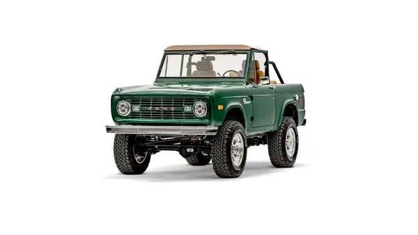 Velocity 1975 Rancing Green Ford Bronco_4 Drivers Side Front 