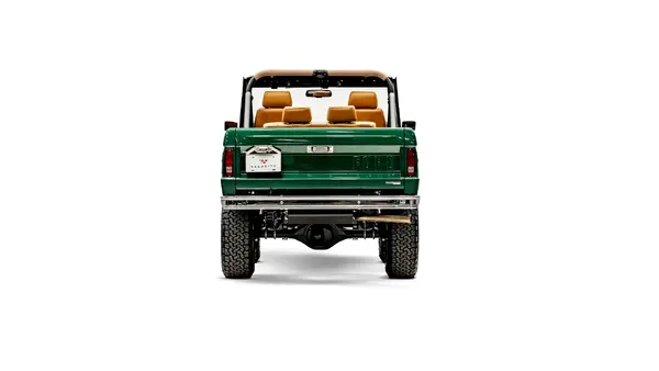 Velocity 1975 Rancing Green Ford Bronco_11 Rear Tailgate