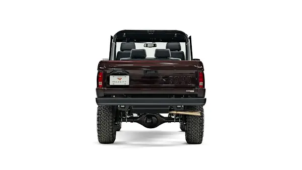 1976 Early Ford Bronco Midnight Red_11 Rear Tailgate