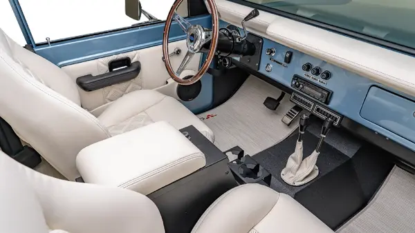 1974 Brittany Blue Ford Bronco_18 Passenger Side Interior