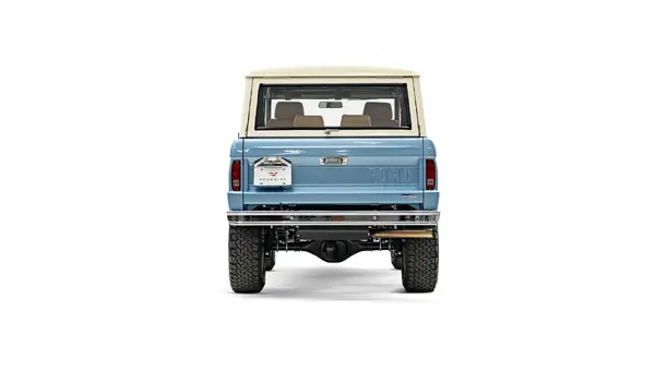 1977 Brittany Blue Hardtop Ford Bronco_11 Rear Tailgate