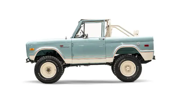 1974 Seafoam Vintage Ford Bronco_2 Drivers Side 