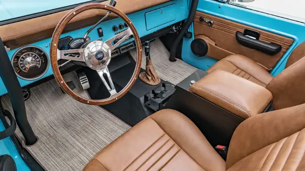 1969 Blue Vintage Bronco_ 14 15 Driver Side Interior