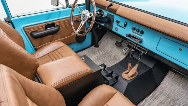 1969 Blue Vintage Bronco_18 Passenger Side Interior