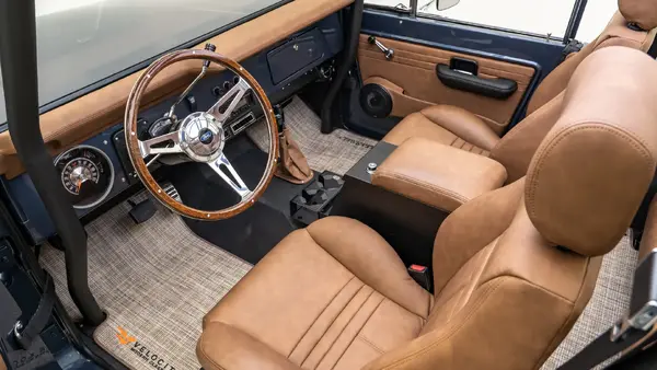 1971 Vintage Ford Bronco Anvil Gray_ 14 15 Driver Side Interior