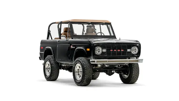 1973 Black Vintage Bronco_6 Passenger Side Front 