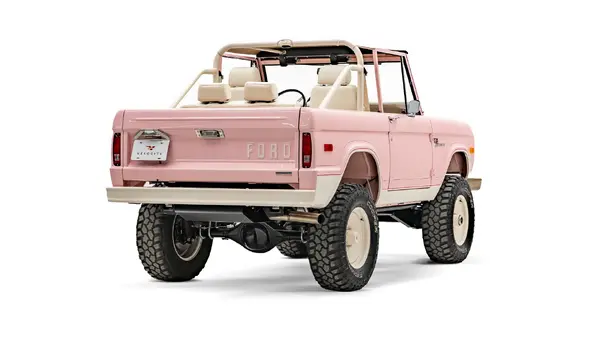 1973 Pink Early Ford Bronco_10 Passenger Side Rear