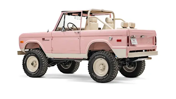 1973 Pink Early Ford Bronco_13 Driver Side Rear 3.4