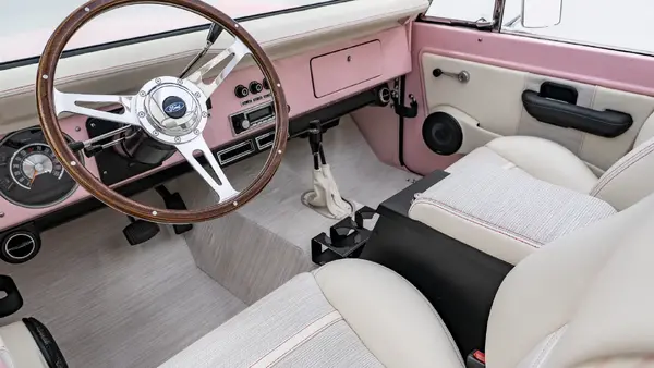 1973 Pink Early Ford Bronco_ 14 15 Driver Side Interior