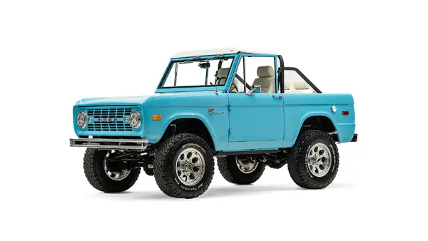 Ford Bronco Velocity Left Front 3_4 Tiffany Blu