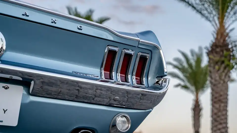 1968 Ford Mustang Fastback At Beach 07