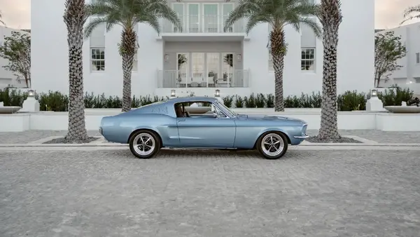 1968 Ford Mustang Fastback At Beach 01
