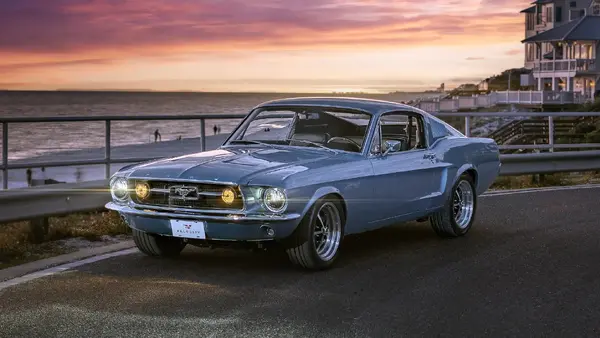 1968 Ford Mustang Fastback At Beach 06