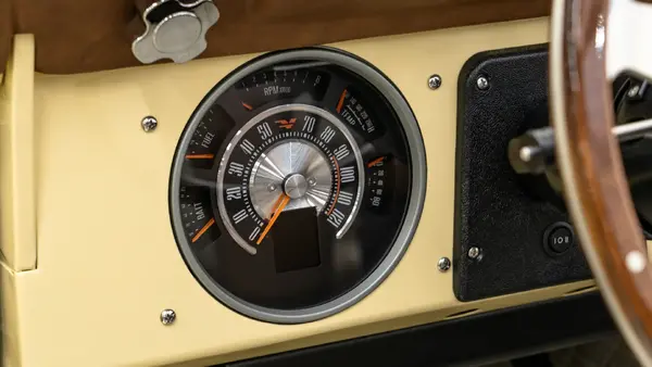 1969 Yellow Ford Bronco Ranger_15 Dakota Digital Gauges