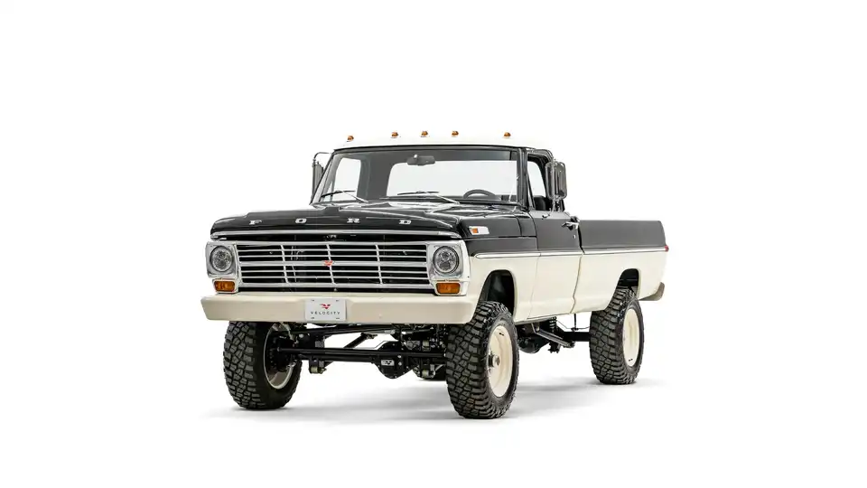 1972 Black Ford F250_4 Drivers Side Front 