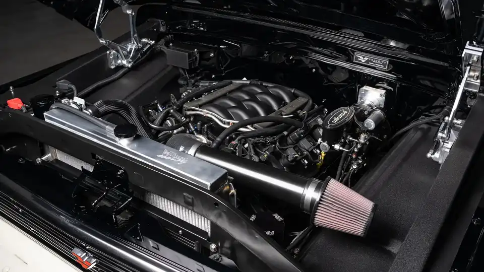 1972 Black Ford F250_26 5.0L Ford Coyote Engine