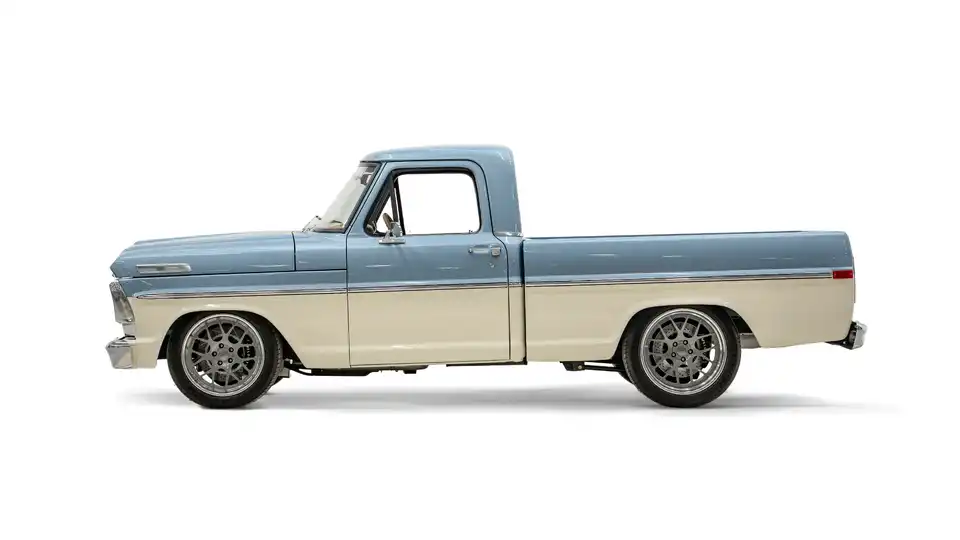 Brittany Blue 1968 Ford F100_2 Drivers Side 
