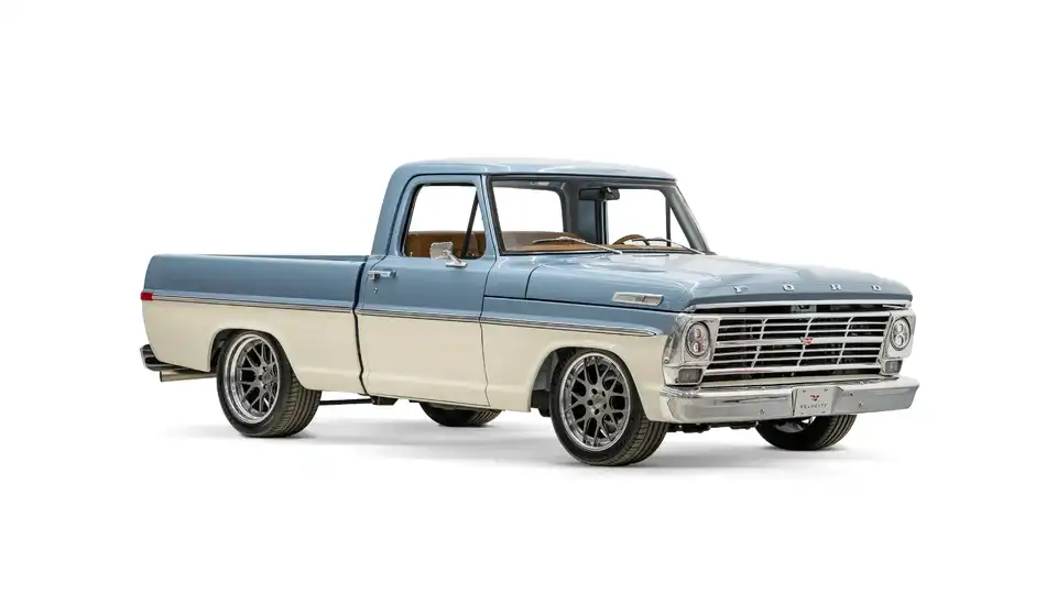Brittany Blue 1968 Ford F100_7 Passenger Side Front  3.4