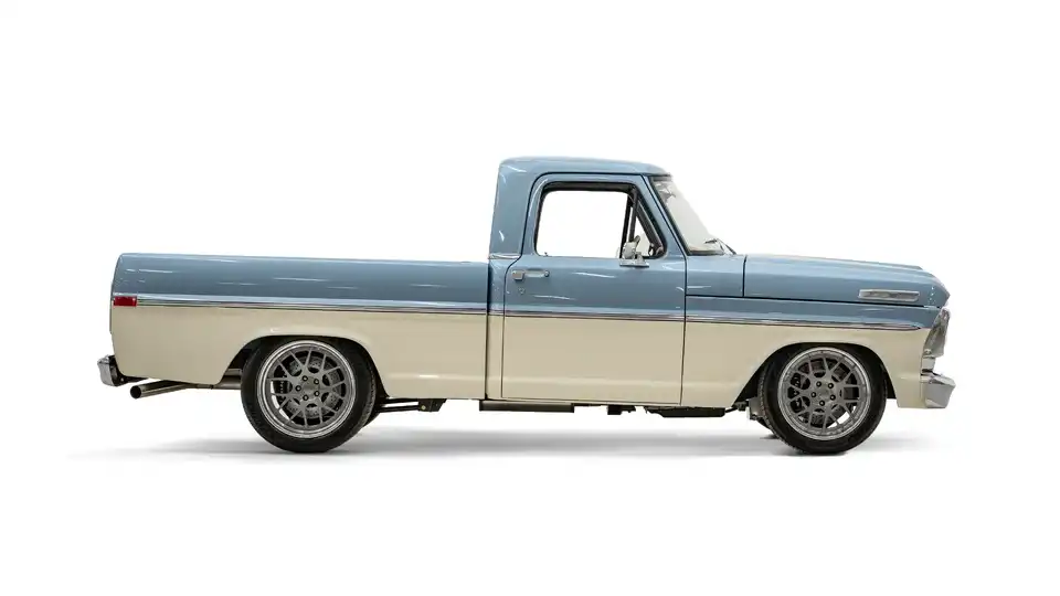 Brittany Blue 1968 Ford F100_8 Passenger Side