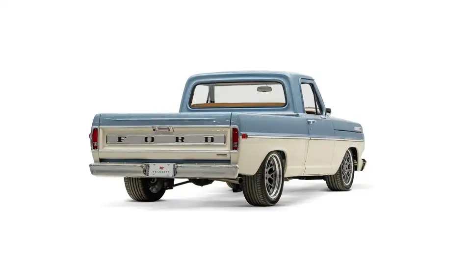 Brittany Blue 1968 Ford F100_10 Passenger Side Rear