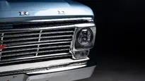 Brittany Blue 1968 Ford F100_28 V8 Coyote Engine