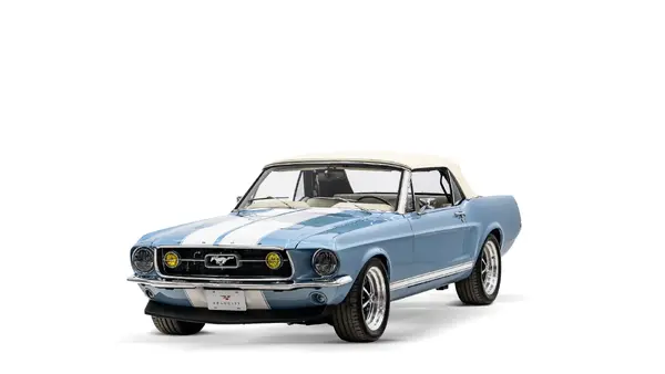 Restored Ford Mustang Convertible_4 Drivers Side Front 