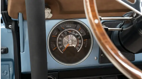 1970 Brittany Blue Ford Bronco_15 Dakota Digital Gauges