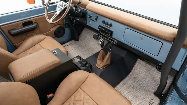 1970 Brittany Blue Ford Bronco_18 Passenger Side Interior