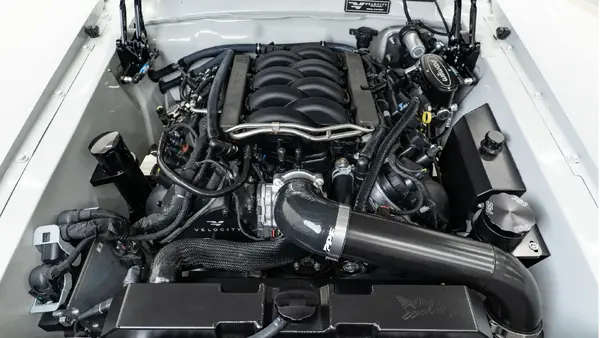 Classic Mustang Ultra Gray_28 V8 Coyote Engine