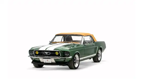 Restored 1968 Ford Mustang Convertible Top Up_4 Drivers Side Front 