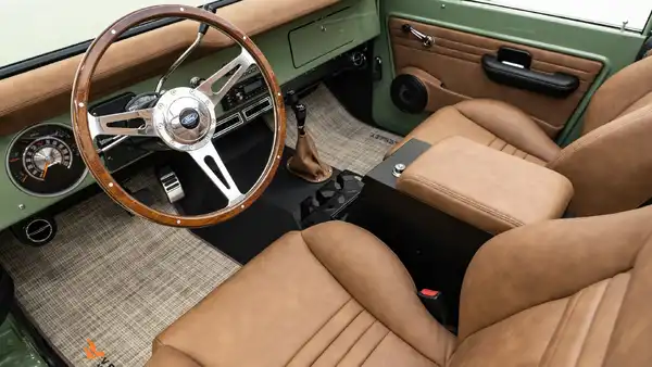 1968 Boxwood Green Bronco For Sale_ 14 15 Driver Side Interior