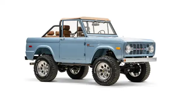 1971 Brittany Blue Bronco For Sale_7 Passenger Side Front  3.4