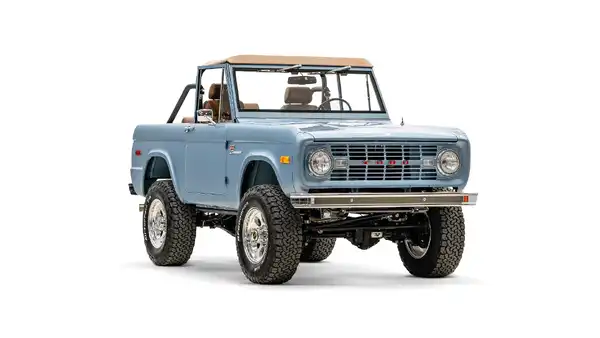 1971 Brittany Blue Bronco For Sale_6 Passenger Side Front 