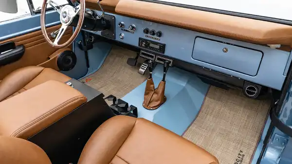 1971 Brittany Blue Bronco For Sale_18 Passenger Side Interior