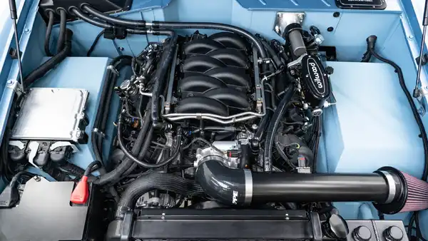 1971 Brittany Blue Bronco For Sale_28 V8 Coyote Engine