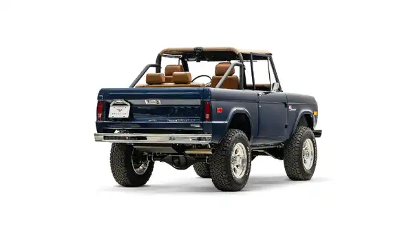 1974 Swatter Blue Ford Bronco For Sale_10 Passenger Side Rear