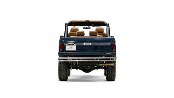 1974 Swatter Blue Ford Bronco For Sale_11 Rear Tailgate