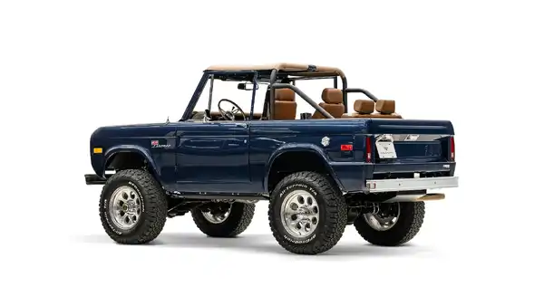 1974 Swatter Blue Ford Bronco For Sale_13 Driver Side Rear 3.4